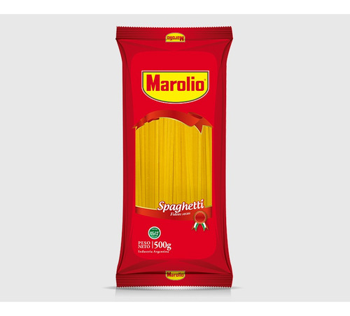 Fideos Marolio Spaghetti Paquete De 500 Grs Packs 10 Unidade