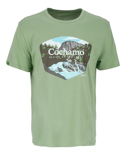 Polera Manga Corta Cochamó Men Green Doite