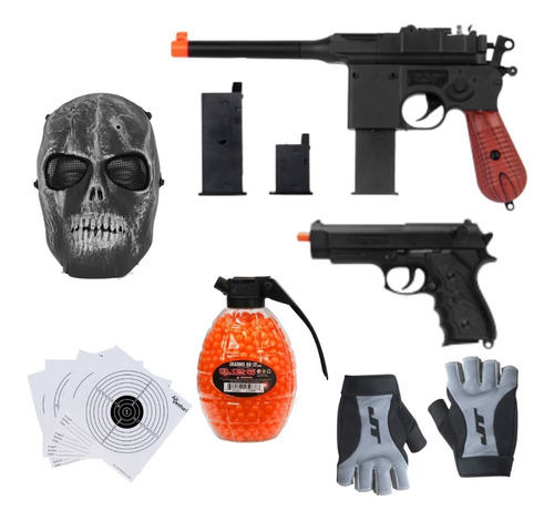 Combo Paquete Marcadora Airsoft P1308 6mm Xchws P