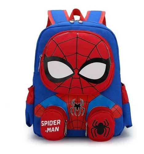 Mochila Spider-man, Nueva Mochila Escolar Infantil Para Ni
