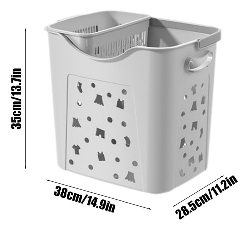 Cesta De Plástico Para Ropa Sucia, Baño, Dormitorio