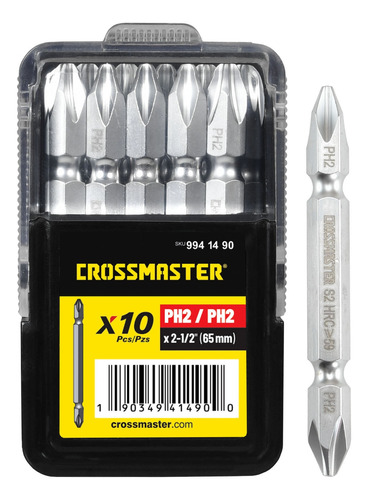 Puntas Atornillador Phillips #2 10 U Crossmaster 9941490