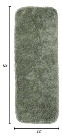 Alfombra De Baño Lavable Ultra Afelpada 56 X 152 Cm Helecho