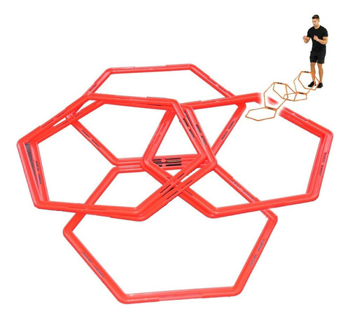 Set De 6 Aros Hexagonal Entrenamiento Coordinación -  El Rey