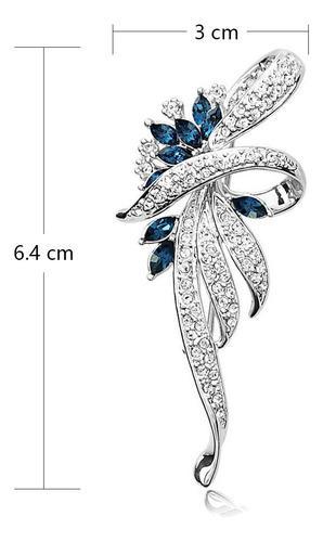 Broche De Cristal De Estilo Clásico Para Mujer,