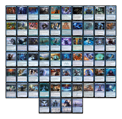 Baraja Del Comandante Del Mago - Azul Mono - Edh - 100