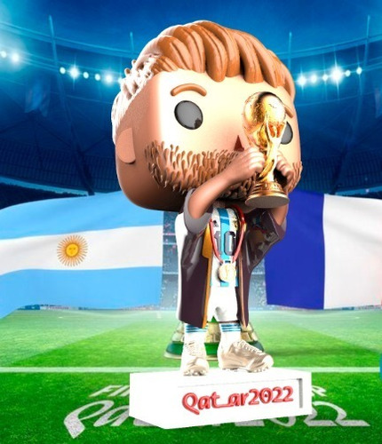 Funko Lionel Messi Seleccion Argentina Copa Mundial Qatar