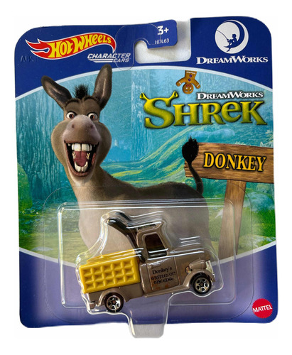 Hot Wheels Marca Mattel Modelo Shrek Donkey Serie Character