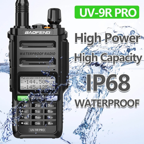 Radio Portatil Trasmisor Baofeng Uv9r Pro 16w 136-520mhz 