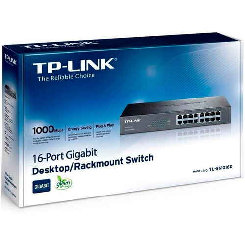Switch Tp-link Gigabit Ethernet 16ptos10/100/1000 Tl-sg1016d