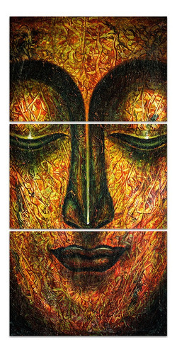 Quadro Decorativo 122x60 Sala Quarto Pintura Face De Buda