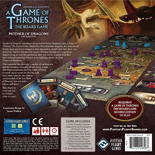 Fantasy Flight Games Un Juego De Mesa De Game Thrones Mother