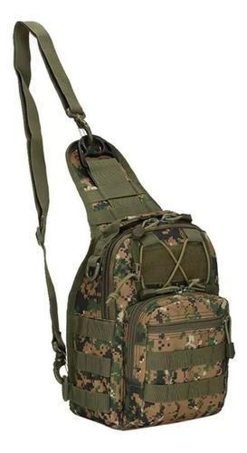 Bandolera Morral Táctico Owen Militar Camuflada Lisa Cruzada