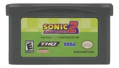 Sonic Advance 2 Game Boy Advance Gba Nintendo Ds Nds Lite