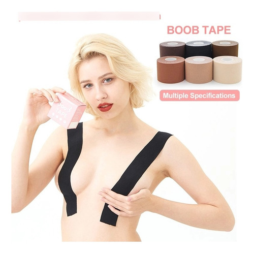 Boob Tape - Cinta Levanta Busto 5 Cmts De Ancho - 4 Colores