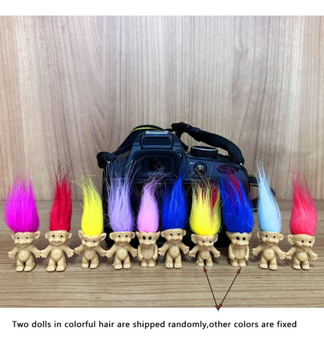 50 Mini Muñecos Troll De La Suerte, Mini Figuras De Acción D
