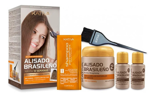 Imagen 1 de 1 de Kit Alisado Brasileño Sin Formol Kativa