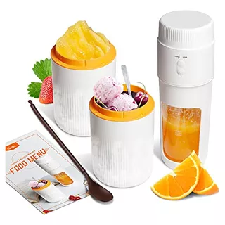 Ice Cream Maker (double Chill Cup), 4 In1 Ice Cream Mak...