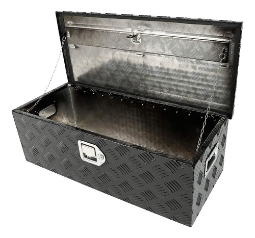 Caja De Herramientas De Aluminio Chapada En Negro De 30 PuLG