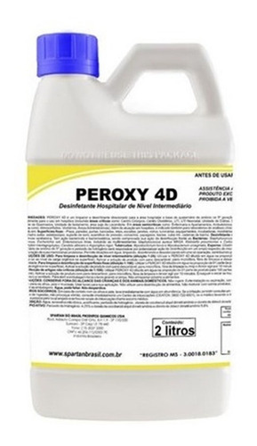 Desinfetante Peroxy 4d - Proteção Ate Por 72 H-2 Lt Spartan