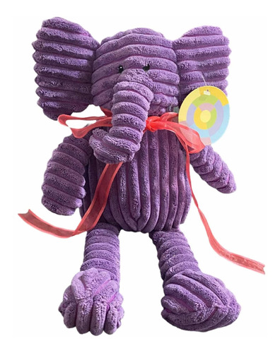 Peluche Elefante Morado Textura Canal Mon Caramel + Regalo