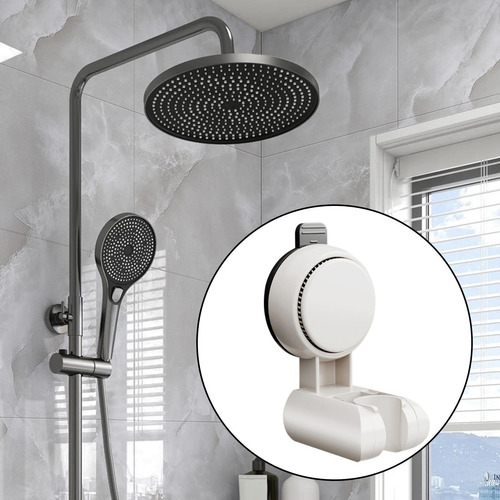 Soporte De Ducha Con Ventosa, Soporte De Ducha De Blanco