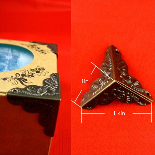 Protector De Esquinas, 30 Unidades, Funda De Metal Tallado
