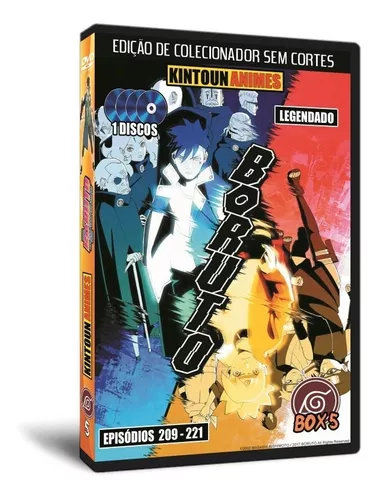 Dvds Boruto Naruto Next Generation atualizado no último episódio lançado