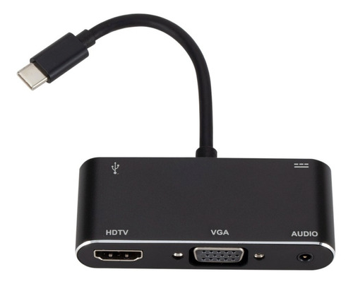 Adaptador Hdmi Hdmi/vga/audio/usb Tipo C