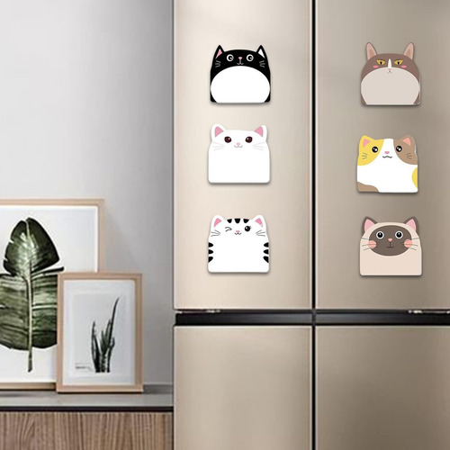 12piezas De Papel De Notas Adhesivas Para Gatos,30hojas/bloc