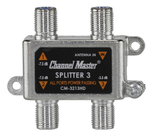 Channel Master Cm-3213hd Divisor De 3 Vias Con Capacidad De