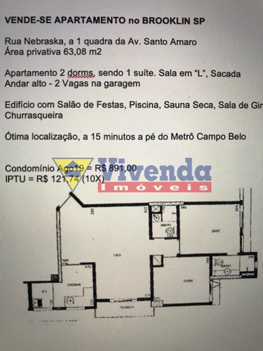 Imagem 1 de 15 de Apartamento Para Venda No Bairro Brooklin Novo Em São Paulo - Cod: As16952 - As16952