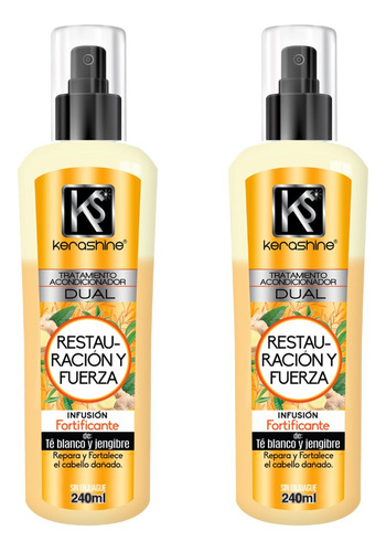 Kerashine Tratamiento Acondicionador Dual 240 Ml C/u - 2 Pz