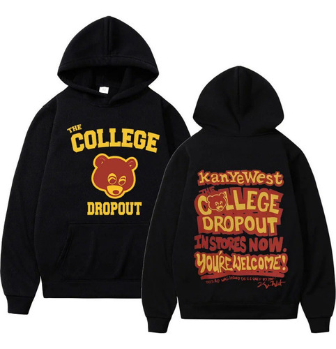 Sudadera Con Capucha Kanye West College Dropout Music