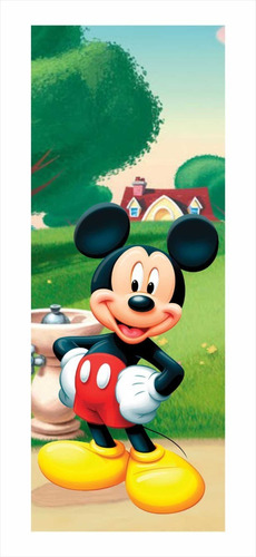 1 Adesivo Infantil P/ Porta Jbs Turma Disney Mickey Mouse Ba