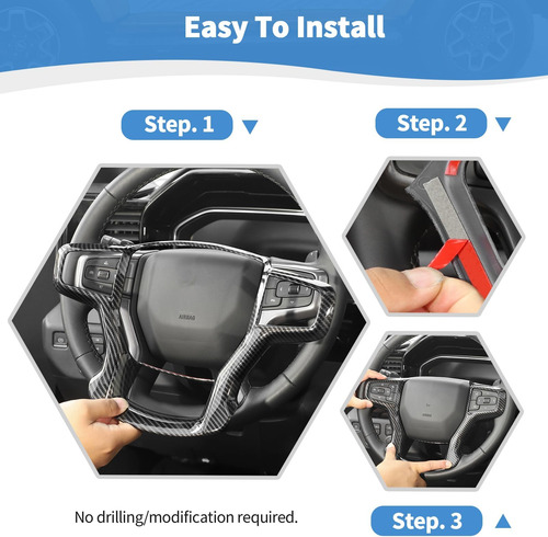 Rt-tcz Para Silverado Embellecedor Para Volante Accesorios I