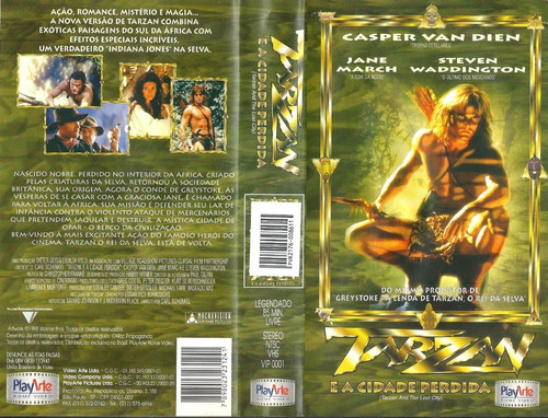 Vhs - Tarzan E A Cidade Perdida - Casper Van Dien