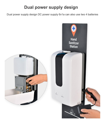 Dispensador Automático 2 En 1 Sin Contacto Para Gotear Y Roc