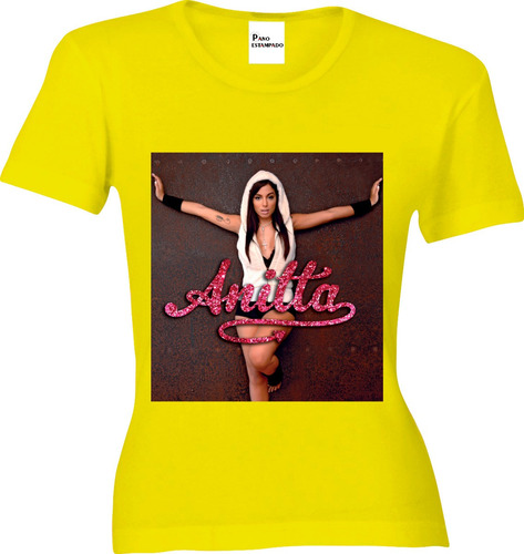 Camiseta, Baby Look, Regata, Cropped Anitta