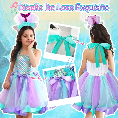 Traje de sirenita con tutu hotsell