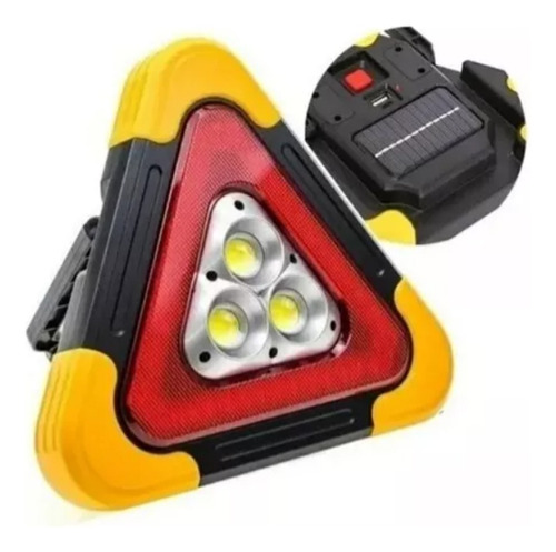 Luces Emergencia Led Auto Triangulo De Emergencia Solar Auto