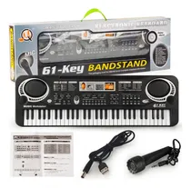 Comprar Teclado 61 Teclas Teclado Piano Teclado Musical Con Micrófon