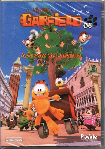 Garfield Dvd Vol. 6 Árvore De Lasanha Novo Original Lacrado