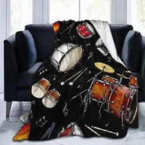 Comprar Manta De Percusión Negra Tambor, Manta De Cama Ultrasu...