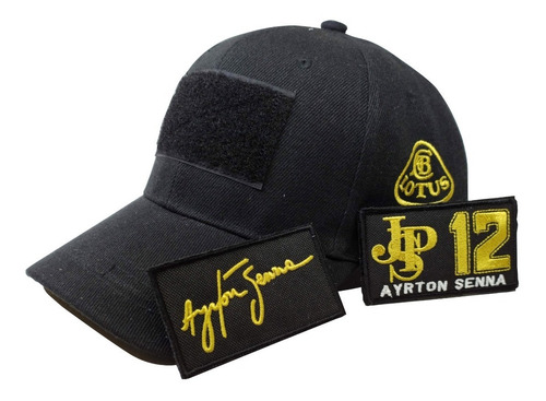 Imagen 7 de 7 de Gorra F1 Automovilismo Ayrton Senna Homenaje 2 Parches