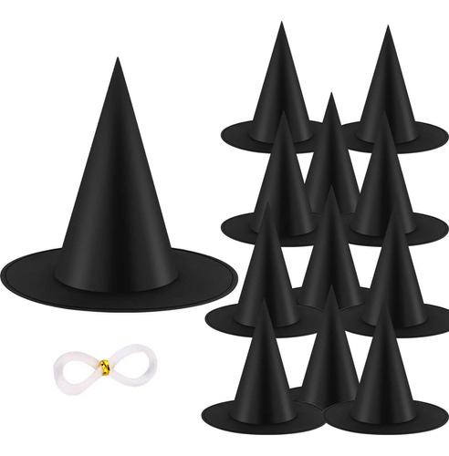 Kspowwin 12 Sombreros De Bruja De Halloween Accesorio Para