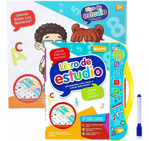 Libro Didáctico Interactivo Aprendizaje Bilingüe Para Niños