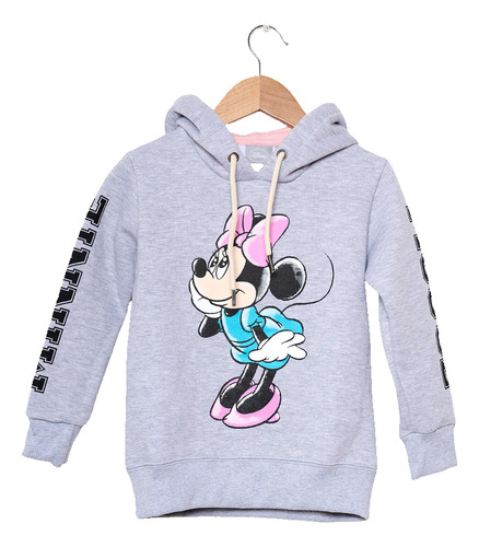 Buzo Minnie Mouse Niñas-teens Capucha Friza Hoodie Disney® 
