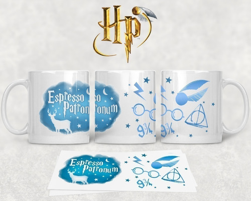 Kit Diseños Plantillas Tazas Harry Potter Sublimación Mod 4