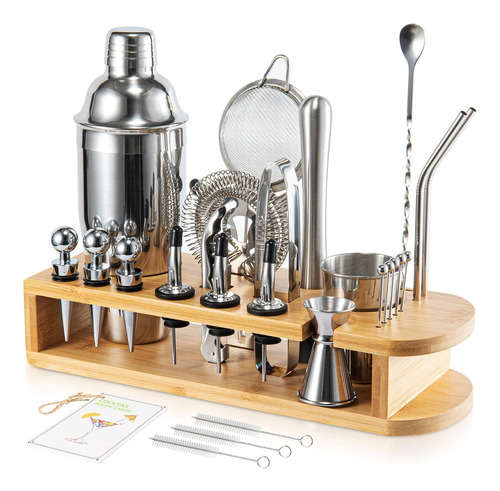 Semderm Cocktail Shaker Set Mixology Bartender Kit Con Sopor
